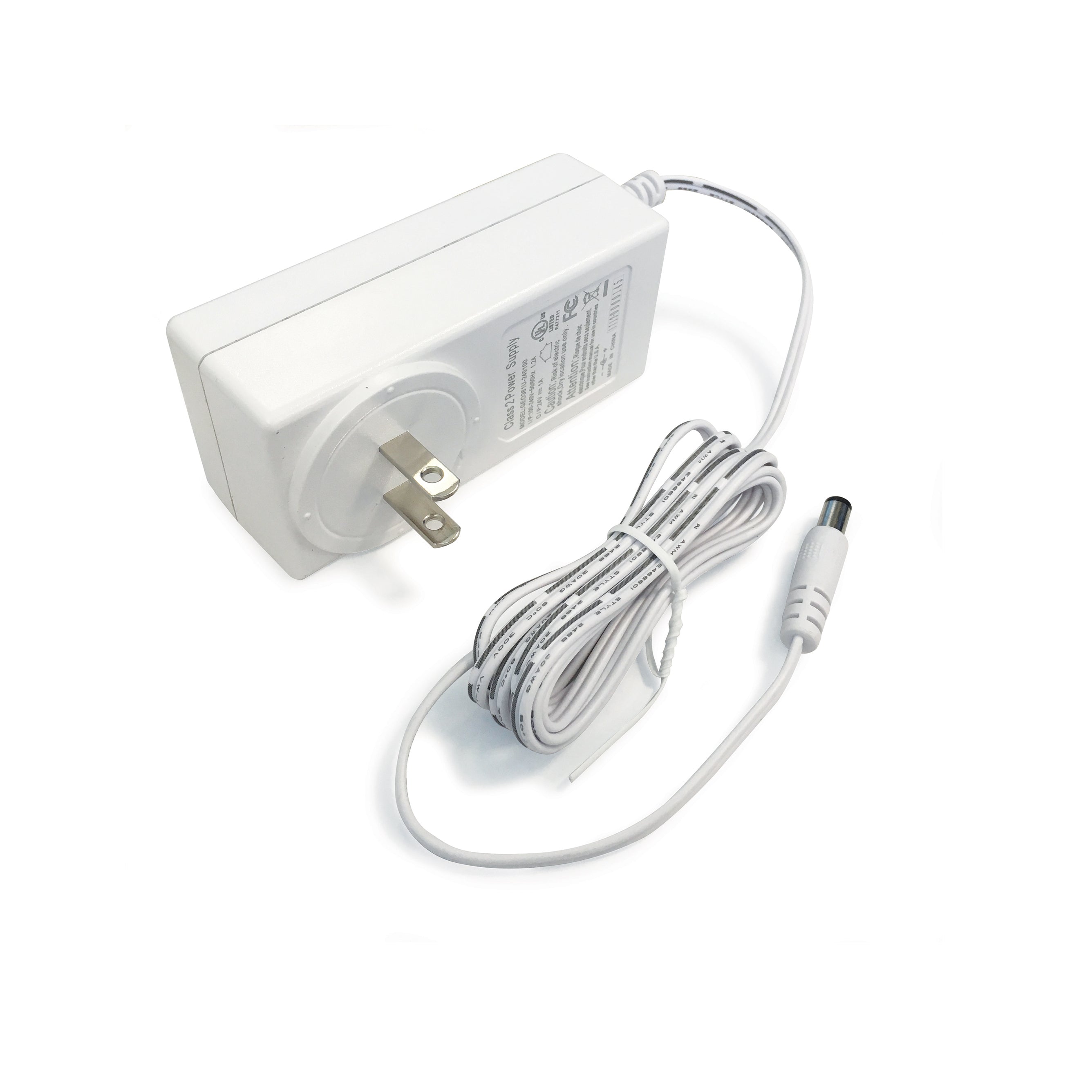 Nora Lighting NAPK-524W/12 - Driver / Transformer - 12V 24W Plug-in LED Driver, White Finish