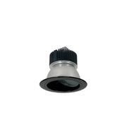 Nora Lighting NC2-436L0935MBSF - Recessed - 4 Inch Sapphire II Wall Wash, 900lm, 3500K, 40-Degrees Narrow Flood, Black Self Flanged