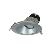 Nora Lighting NC2-639L2530SHSF - Recessed - 6 Inch Sapphire II High Lumen Adjustable Downlight, Round 36-Degree Spot Reflector, 2500lm, 3000K, Haze Self-Flanged