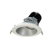 Nora Lighting NC2-639L3535FHWSF - Recessed - 6 Inch Sapphire II High Lumen Adjustable Downlight, Round 70-Degree Flood Reflector, 3500lm, 3500K, Haze/White