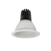 Nora Lighting NC3-61L335NMPW 6 inch Sapphire III Round Open Reflector, 2500lm, 3500K, Narrow Flood Optic - Matte Powder White Reflector & Flange