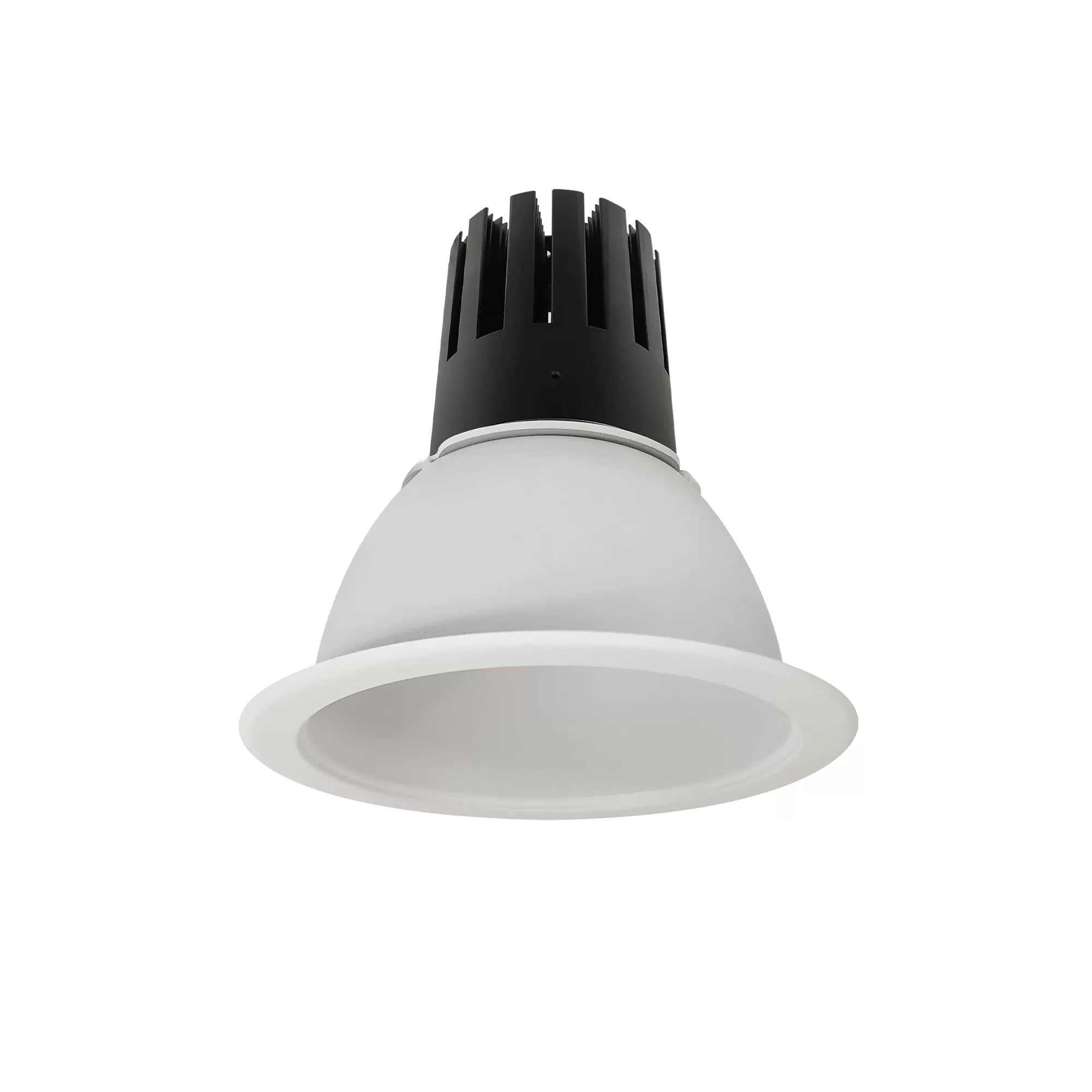 Nora Lighting NC3-61L335NMPW 6 inch Sapphire III Round Open Reflector, 2500lm, 3500K, Narrow Flood Optic - Matte Powder White Reflector & Flange