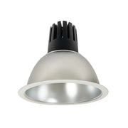 Nora Lighting NC3-81L330FDMPW 8 Sapphire III Round Open Reflector, 2500lm, 3000K, Flood Optic, Diffused Clear Reflector/Matte Powder White Flange