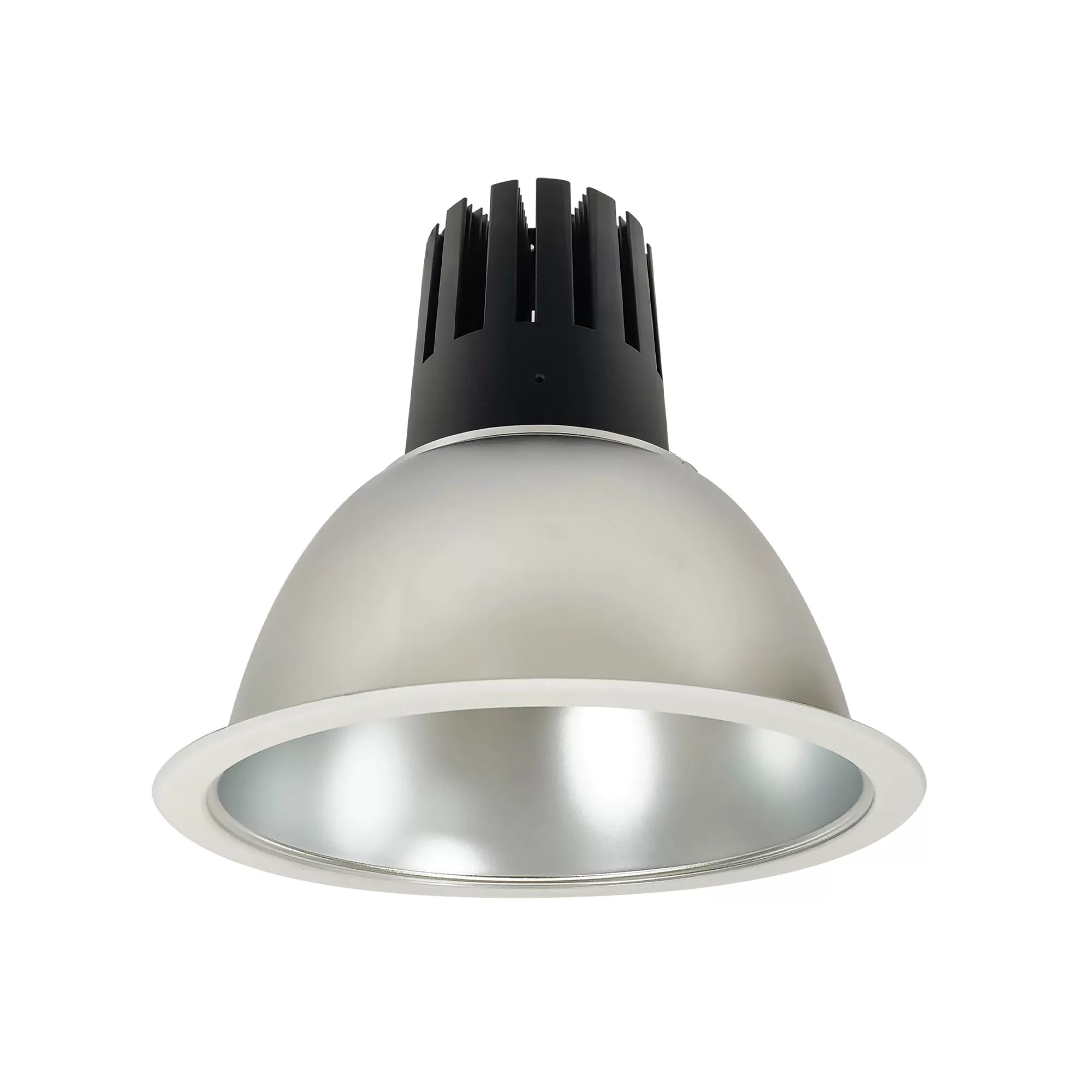 Nora Lighting NC3-81L330FDMPW 8 Sapphire III Round Open Reflector, 2500lm, 3000K, Flood Optic, Diffused Clear Reflector/Matte Powder White Flange