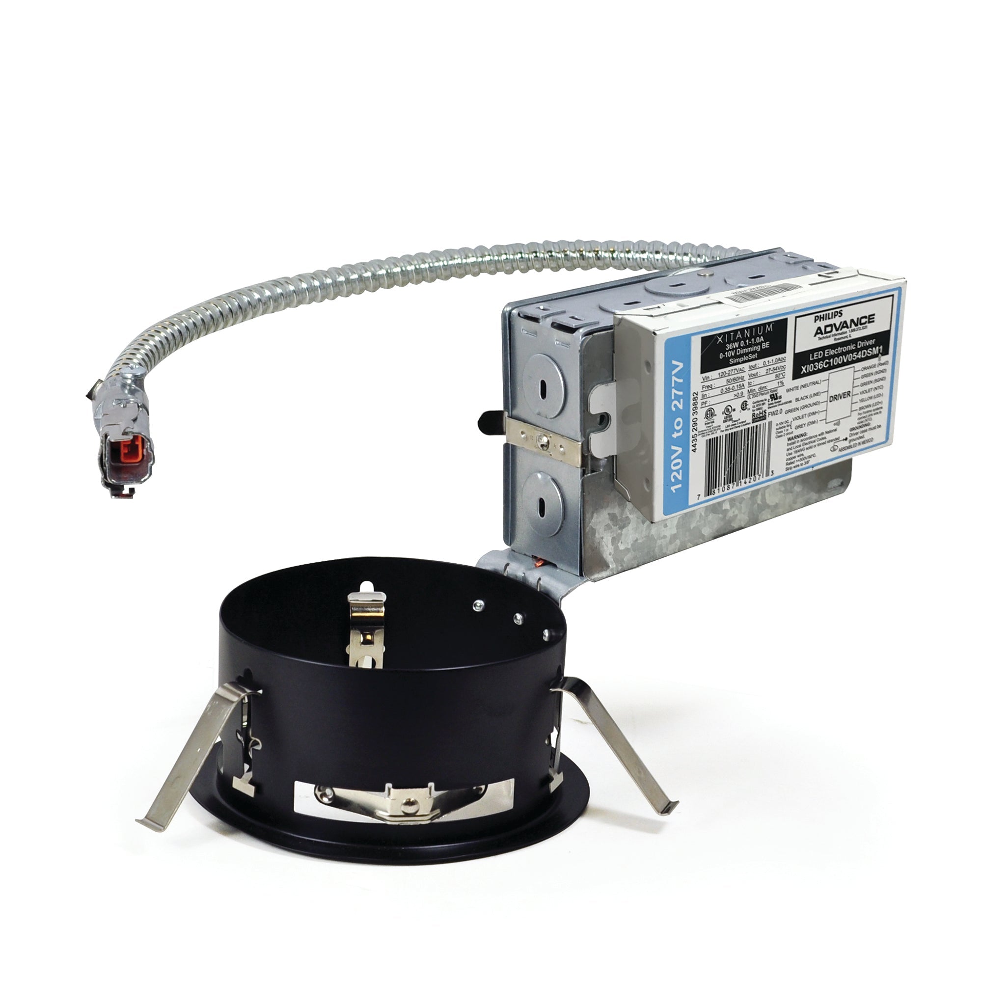 Nora Lighting NCHR2-434/25LE6 - Recessed - 4 Inch Sapphire II Remodel Housing, 2500lm, 27W, 120-277V 0-10V Dimming