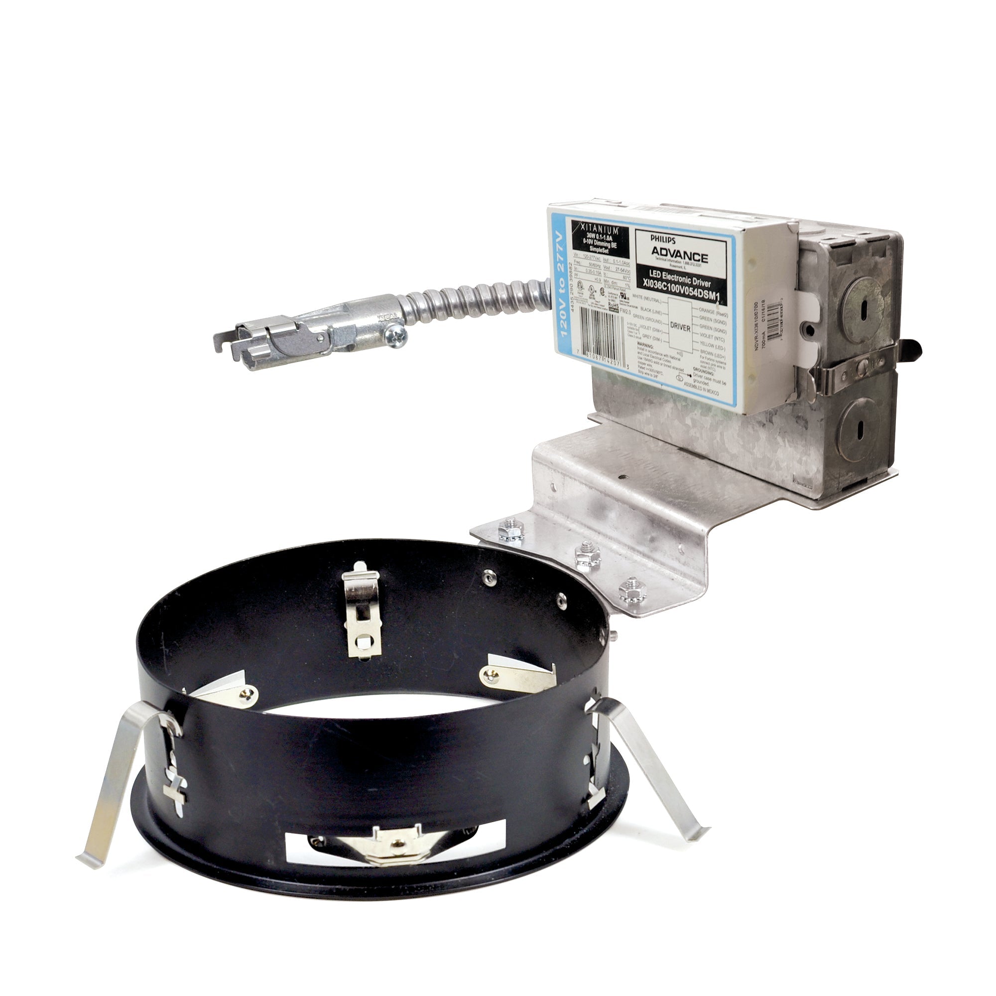 Nora Lighting NCHR2-634/35LE6 - Recessed - 6 Inch Sapphire II Remodel Housing, 3500lm, 46W, 120-277V 0-10V Dimming