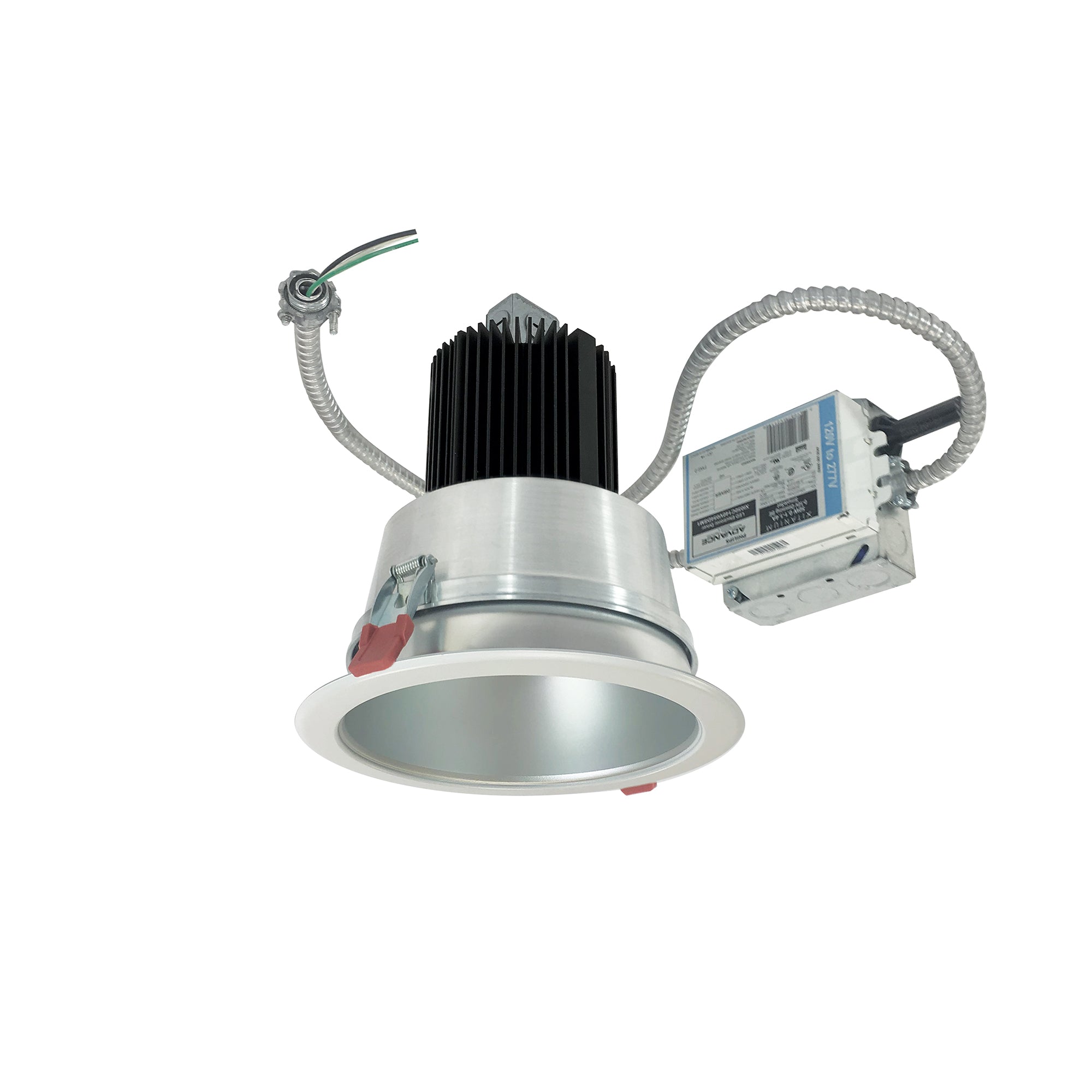 Nora Lighting NCR2-610935ME6HWSF - Recessed - 6 Inch Sapphire II Retrofit Open Reflector, 900lm, 16W, 3500K, 40-Degrees Narrow Flood, 120-277V 0-10V Dimming, Haze/White