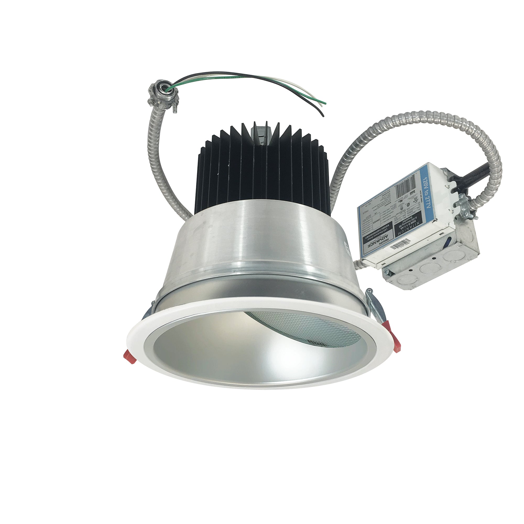 Nora Lighting NCR2-861530SE3HWSF - Recessed - 8 Inch Sapphire II Retrofit Wall Wash, 1500lm, 18W, 3000K, 20-Degrees Spot, 120V Triac Dimming, Haze/White