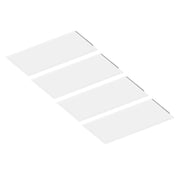 Nora NCSP-24/334W 2 x4 LED Panel Light Contractor Series LED Backlit Selectable Lumens & CCT (3000/3500/4000K), White (4-Pack)