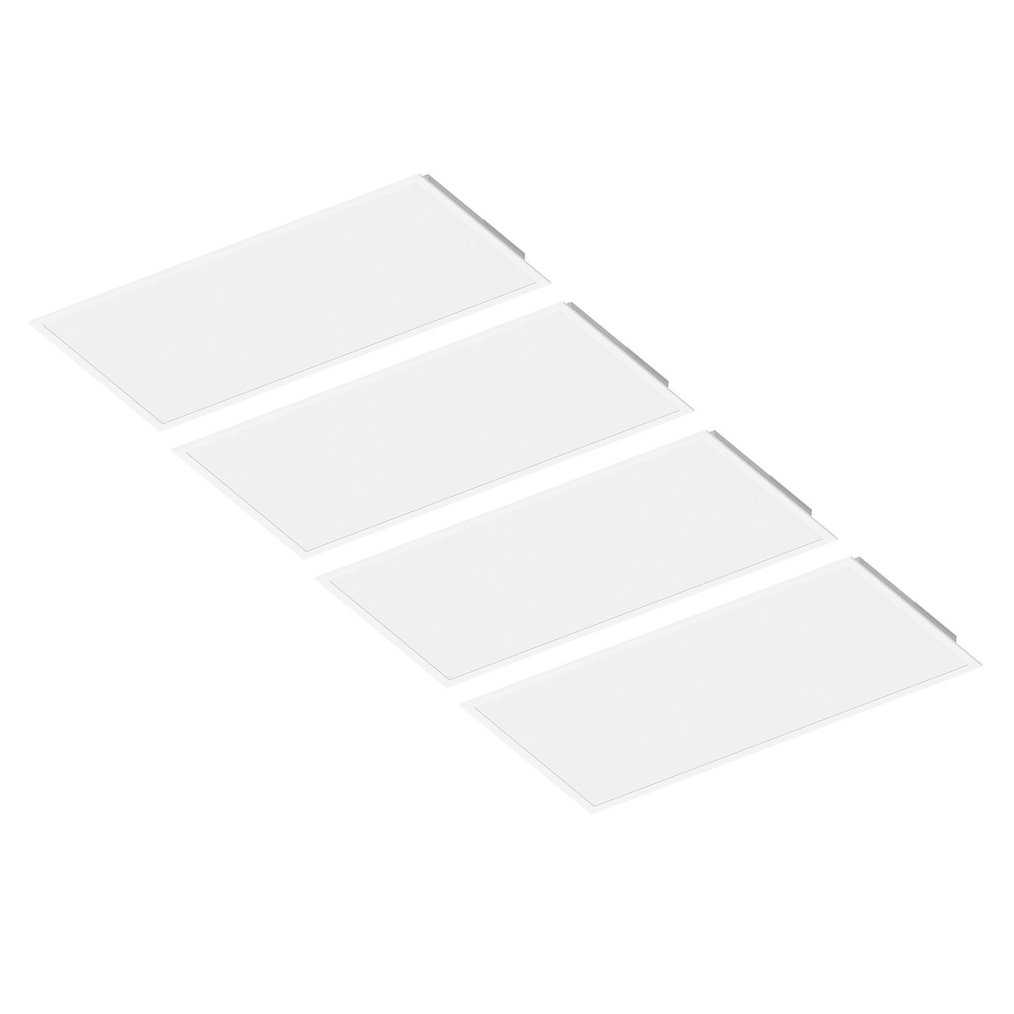 Nora NCSP-24/334W 2 x4 LED Panel Light Contractor Series LED Backlit Selectable Lumens & CCT (3000/3500/4000K), White (4-Pack)