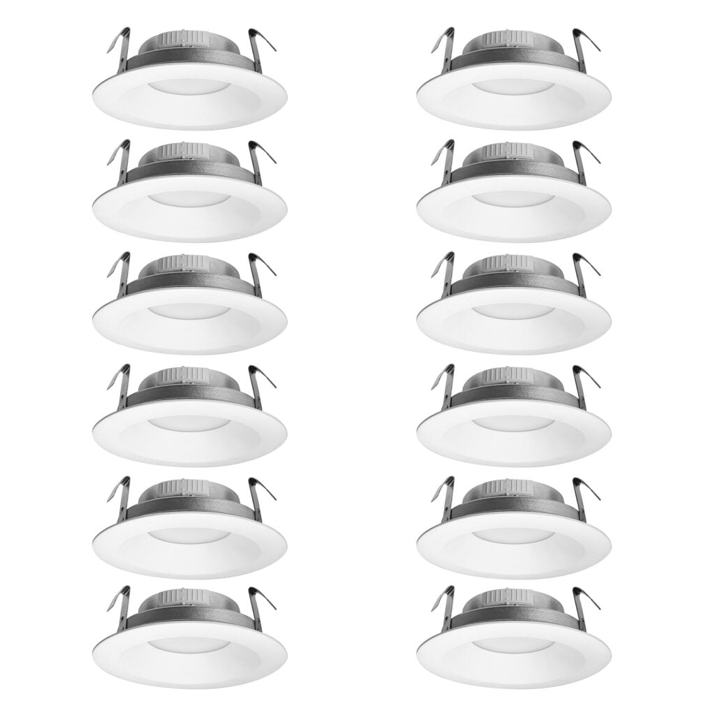 Nora Lighting NCSR-R61TWMPW 6 Contractor Series LED Retrofit Reflector with Selectable CCT, Matte Powder White (12-Pack)