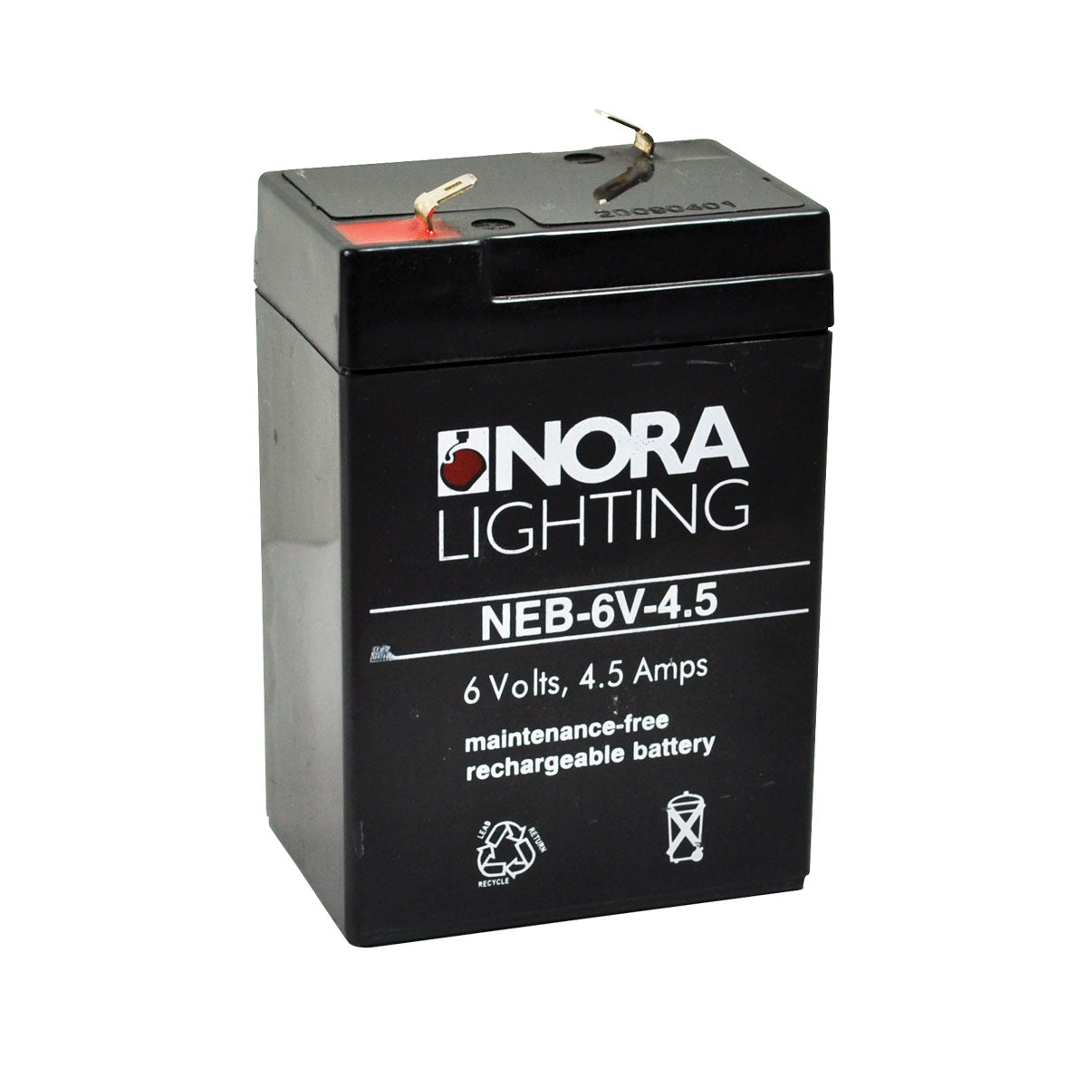 Nora Lighting NEB-6V-4.5 - Recessed - BATTERY 6 VOLT 4.5 AMP/HOUR