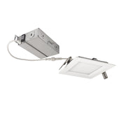 Nora Lighting NEFLINTW-S4MPWLE4 - Recessed - 4 Inch E-Series FLIN Square LED Downlight Selectable 5CCT, Matte Powder White Finish, 120/277.
