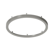 Nora Lighting NELO-12RBN Surface 12″ Decorative Metal Ring for NELO-12RTWMPW, Brushed Nickel Finish.