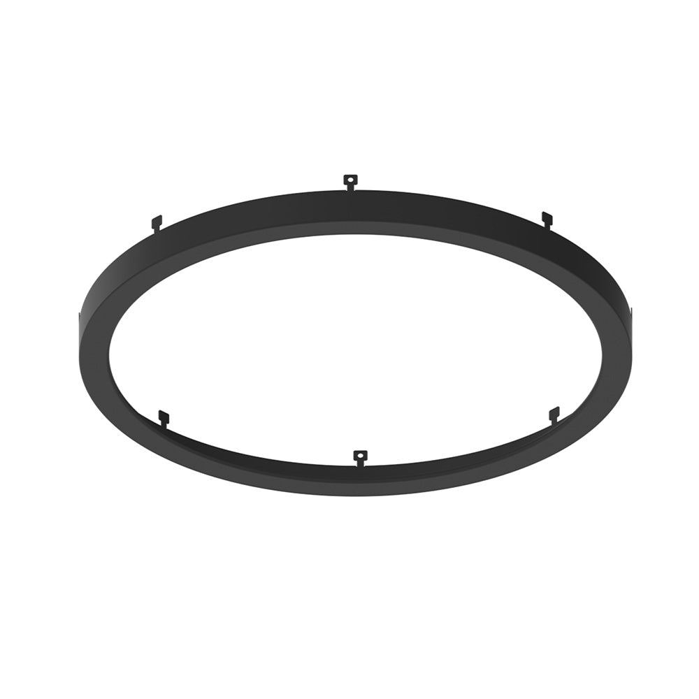 Nora Lighting NELO-12RBN Surface 12″ Decorative Metal Ring for NELO-12RTWMPW, Brushed Nickel Finish.