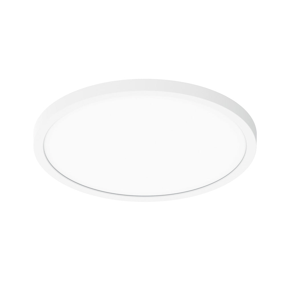 Nora Lighting NELO-12RTWMPW Surface 12″ ELO LED Surface Mount Luminaire with Selectable CCT, 1750lm / 24W, Matte Powder White Finish.