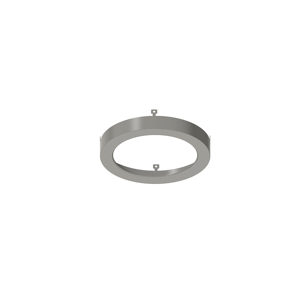 Nora Lighting NELO-4RBN Surface 4″ Decorative Metal Ring for NELO-4RTWMPW, Brushed Nickel Finish.
