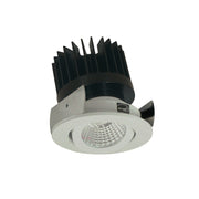 Nora Lighting NIOB-2RG30XWW/HL - Recessed - 2 Inch Iolite LED Round Adjustable Gimbal, 1500lm/2000lm/2500lm (varies by housing), 3000K, White Finish