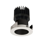 Nora Lighting NIOB-2RNDC30XBW/HL - Recessed - 2 Inch Iolite LED Round Reflector, 1500lm/2000lm/2500lm (varies by housing), 3000K, Black Reflector / White Flange