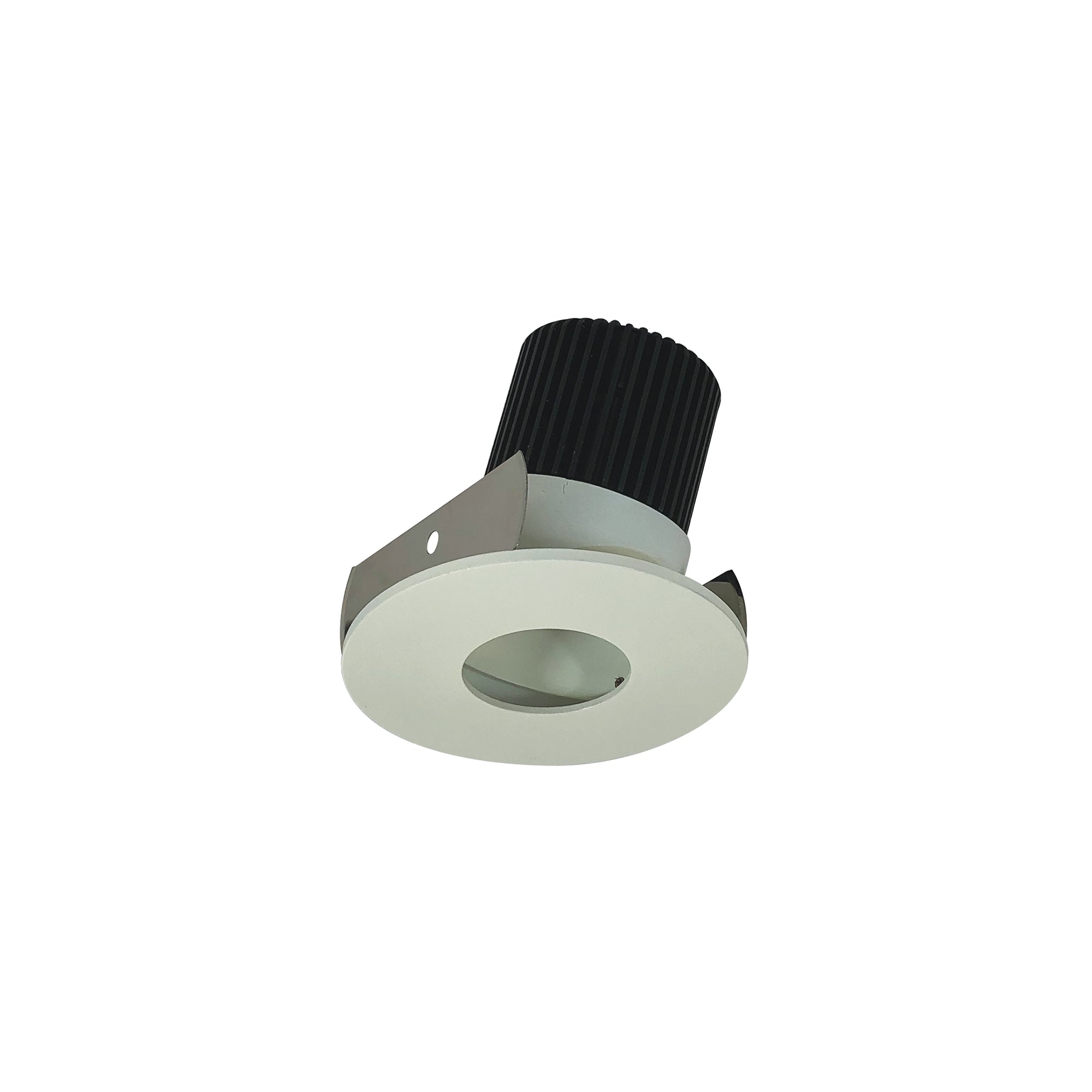 Nora Lighting NIOB-2RPHA50XWW/10 - Recessed - 2 Inch Iolite LED Round Adjustable Pinhole, 1000lm / 14W, 5000K, White Pinhole / White Flange