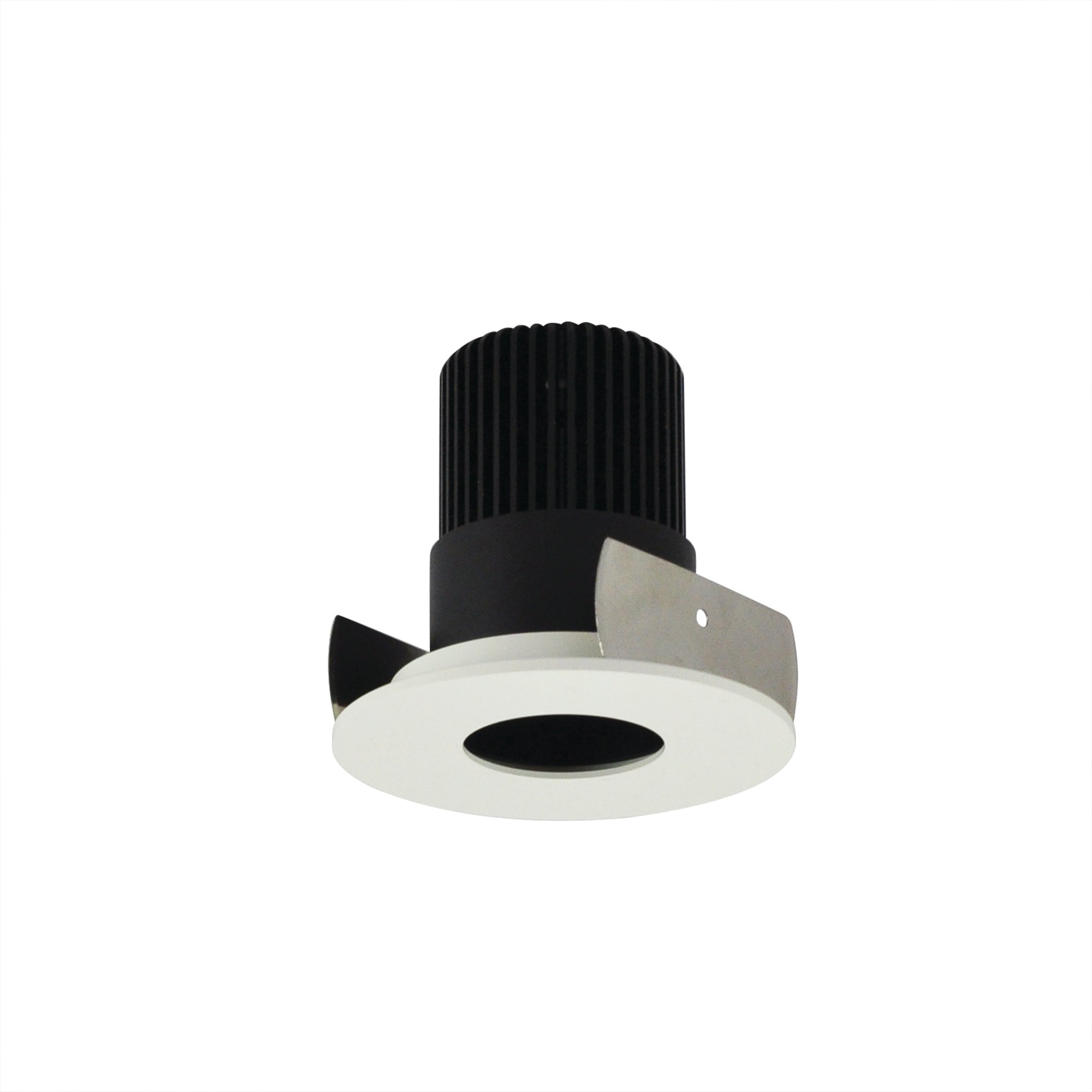 Nora Lighting NIOB-2RPH30XBMPW/10 - Recessed - 2 Inch Iolite LED Round Pinhole, 1000lm / 14W, 3000K, Black Pinhole / Matte Powder White Flange