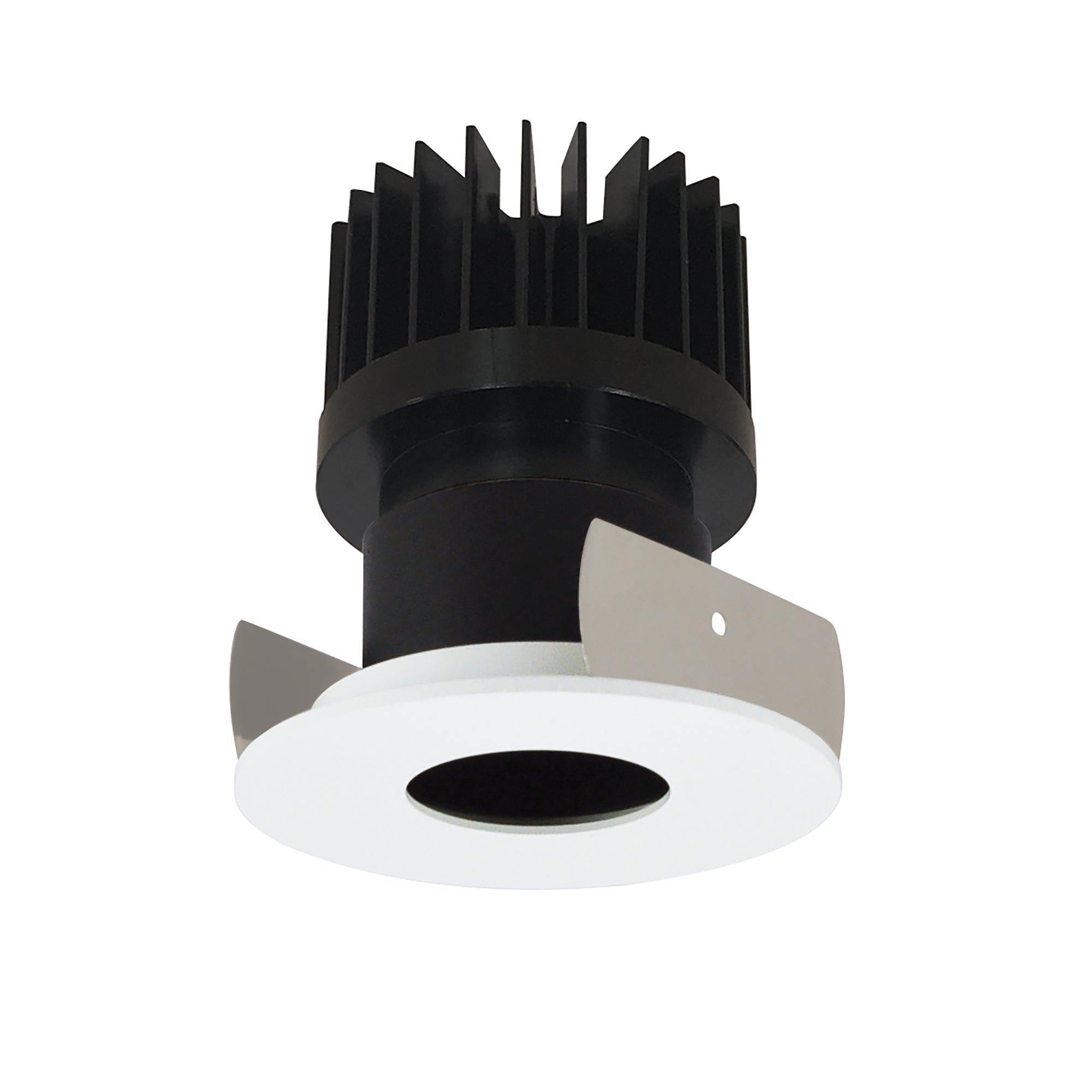 Nora Lighting NIOB-2RPH40XBMPW/HL - Recessed - 2 Inch Iolite LED Round Pinhole, 1500lm/2000lm/2500lm (varies by housing), 4000K, Black Pinhole / Matte Powder White Flange