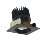 Nora Lighting NIOB-2SC50XBZ/HL - Recessed - 2 Inch Iolite LED Square Adjustable Cone Reflector, 1500lm/2000lm/2500lm (varies by housing), 5000K, Bronze Reflector / Bronze Flange