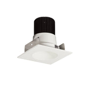 Nora Lighting NIOB-2SNDC40QWW - Recessed - 2 Inch Iolite LED Square Reflector with Round Aperture, 10-Degree Optic, 800lm / 12W, 4000K, White Reflector / White Flange