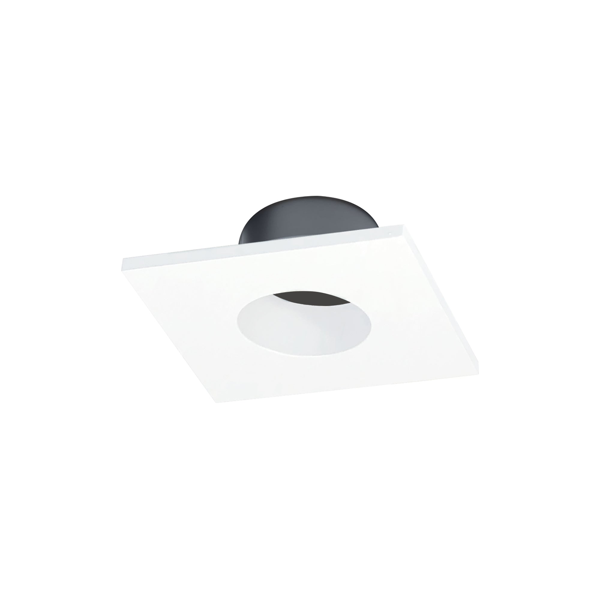 Nora Lighting NIOC-1SNGMPW - Recessed - 1 Inch Iolite Can-less Square Downlight Trim, Matte Powder White finish