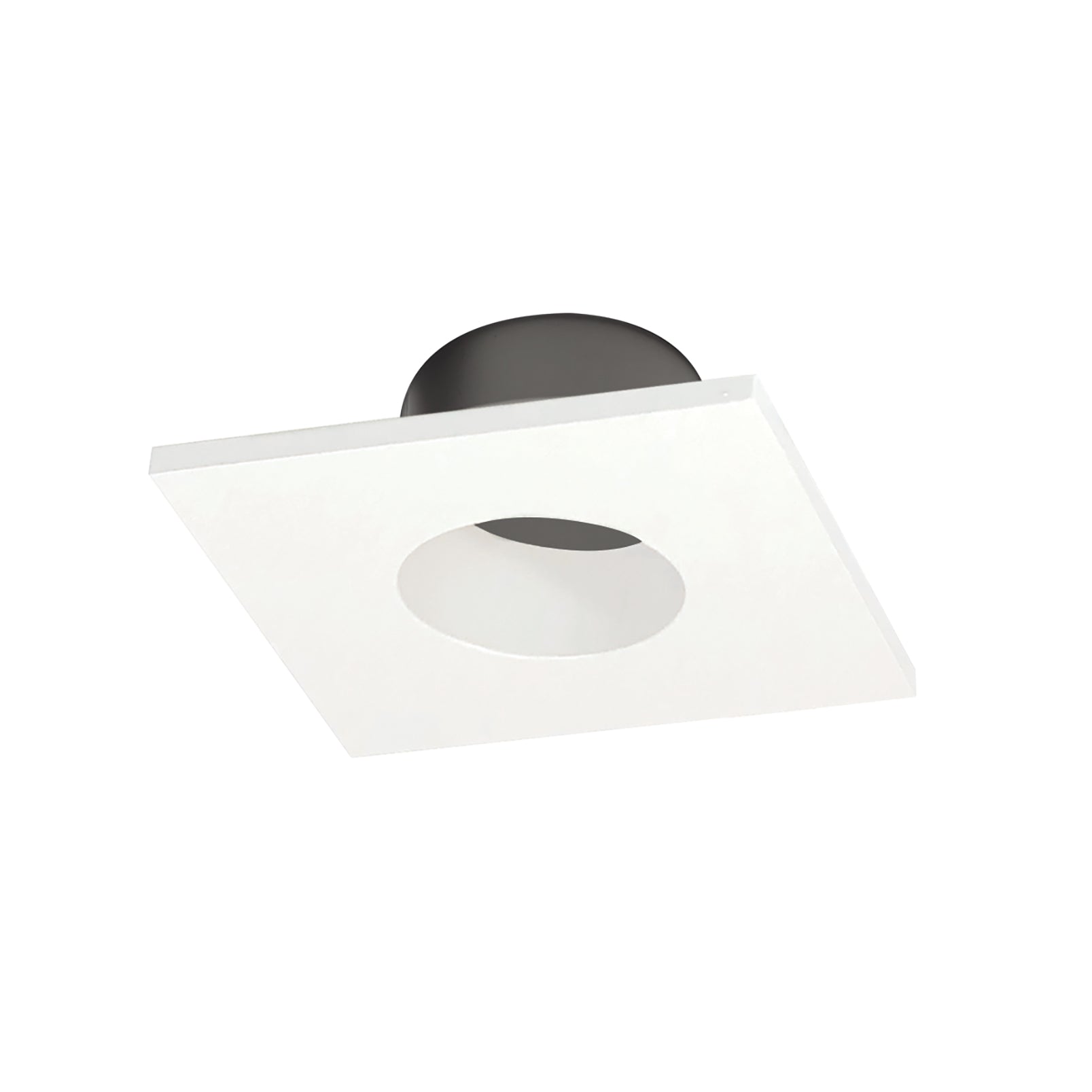 Nora Lighting NIOC-1SNGWW - Recessed - 1 Inch Iolite Can-less Square Downlight Trim, White finish