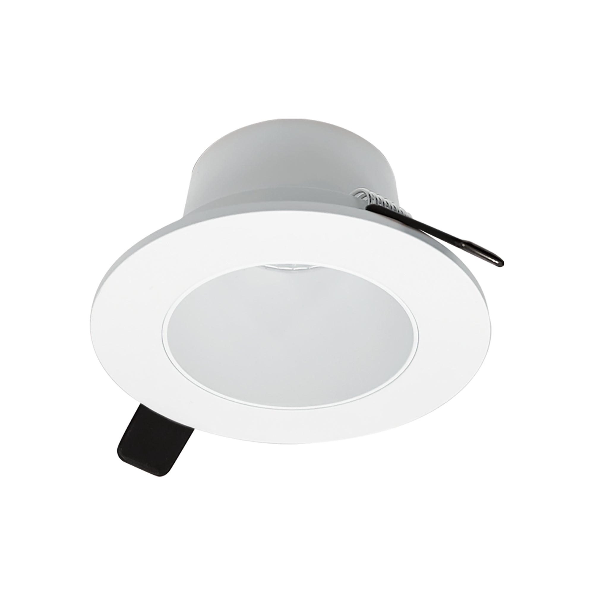 Nora Lighting NIOC-2RNDCMPW - Recessed - 2 Inch Iolite Can-less Round Downlight Trim, Matte Powder White finish