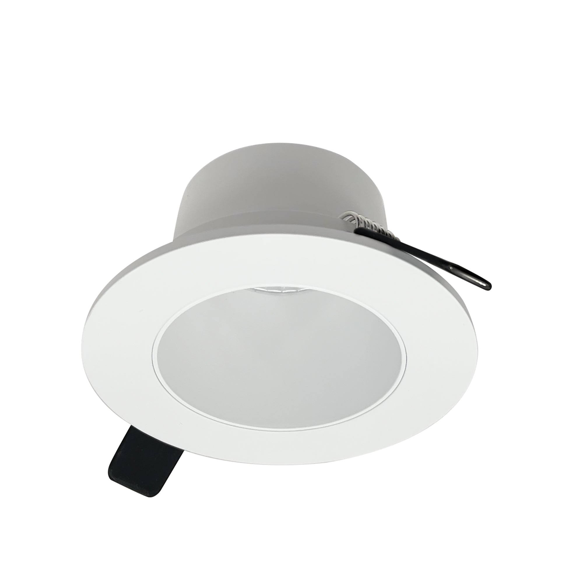 Nora Lighting NIOC-4RNDCMPW - Recessed - 4 Inch Iolite Can-less Round Downlight Trim, Matte Powder White finish