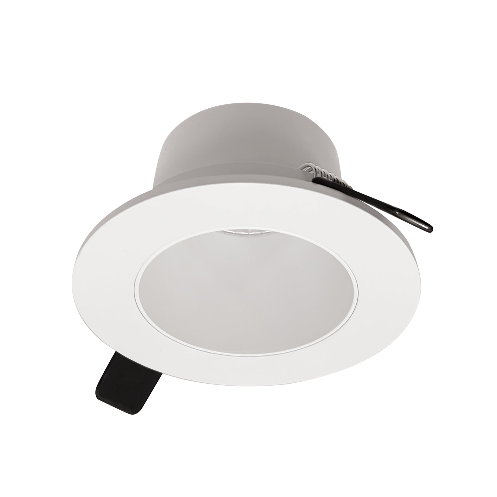 Nora Lighting NIOC-4RNDCWW - Recessed - 4 Inch Iolite Can-less Round Downlight Trim, White finish