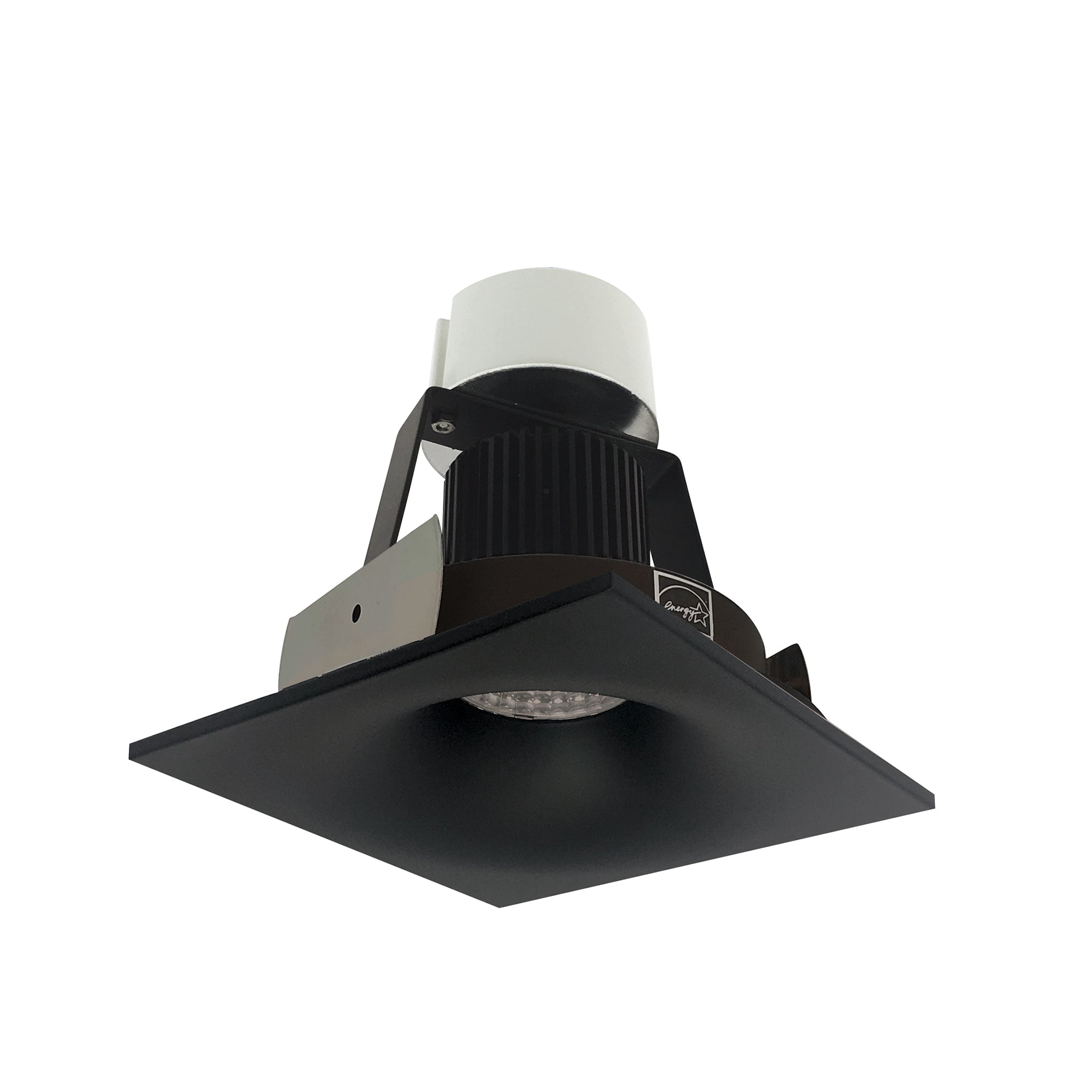 Nora Lighting NIR-4SNB30XBB/10 - Recessed - 4 Inch Iolite LED Square Bullnose Retrofit, 1000lm / 12W, 3000K, Black Finish