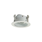Nora Lighting NL-3312WW - Recessed - 3 Inch Adjustable Reflector with Metal Ring, White/White