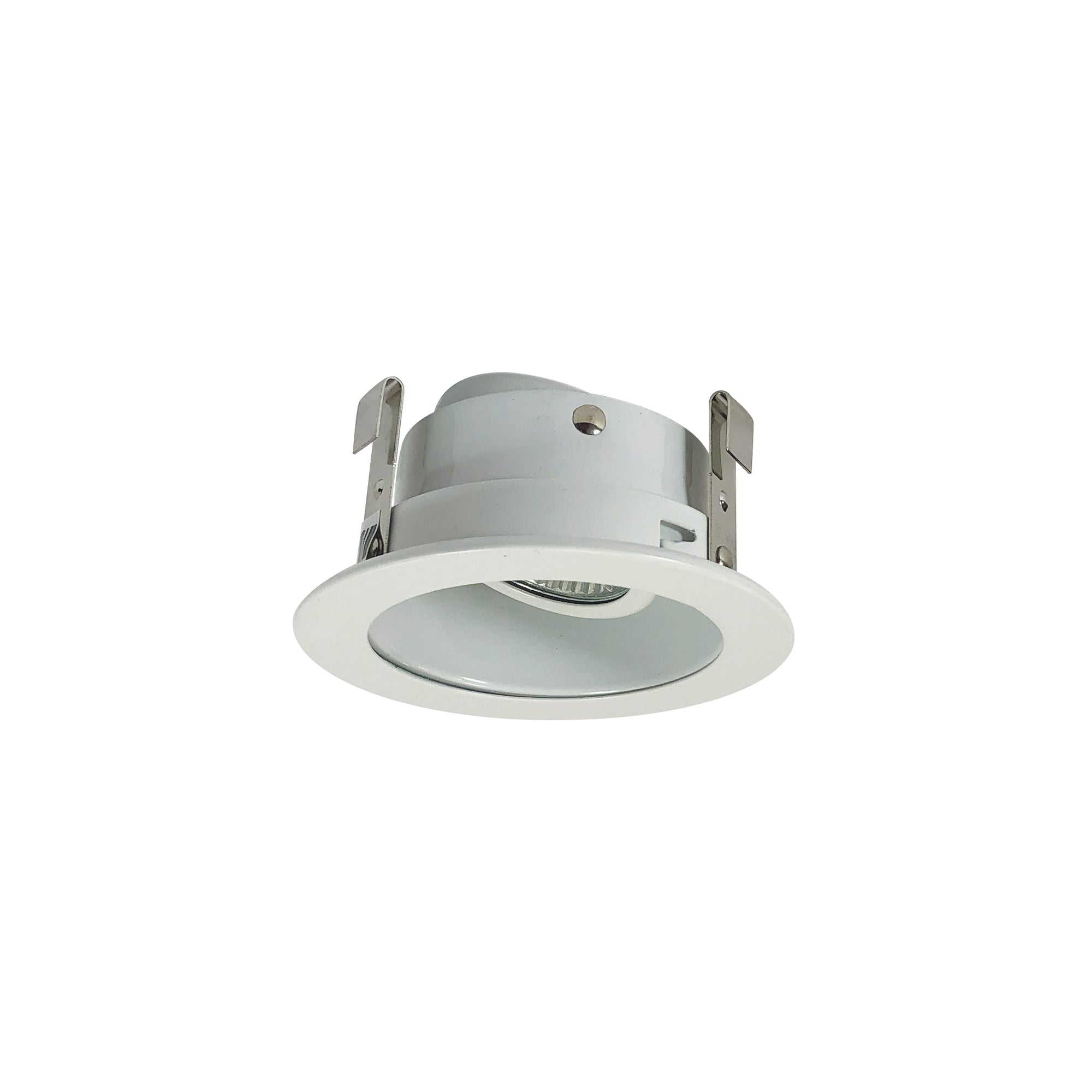 Nora Lighting NL-3312WW - Recessed - 3 Inch Adjustable Reflector with Metal Ring, White/White