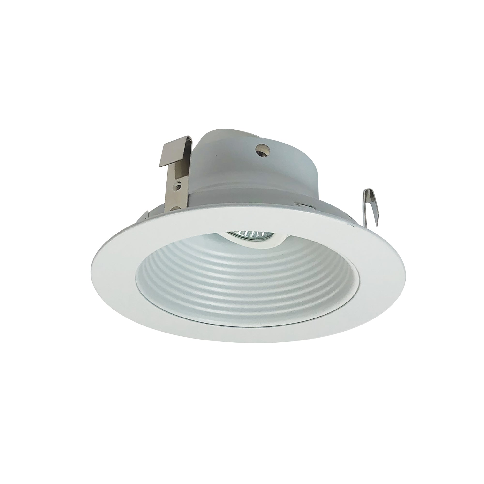 Nora Lighting NL-410 - Recessed - 4 Inch,LV,STEPPED BAFFLE,WHITE