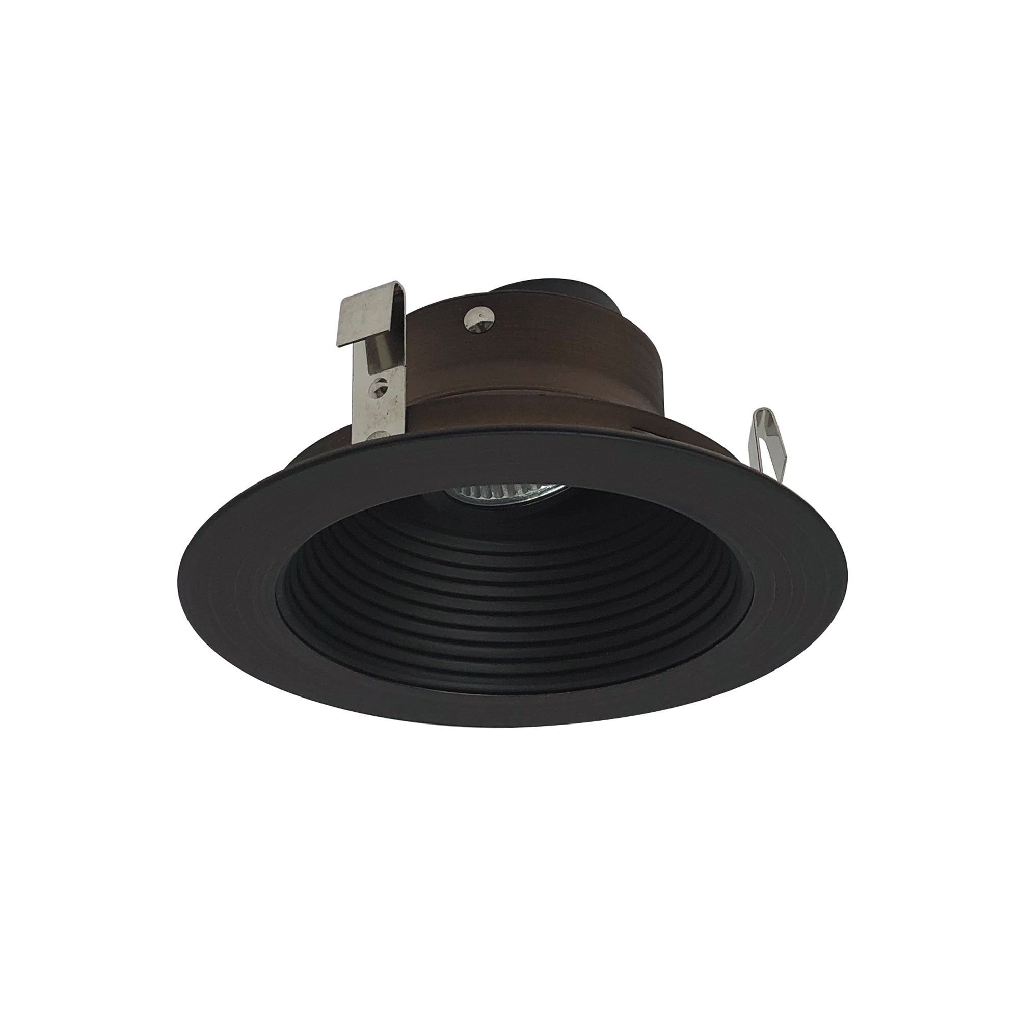 Nora Lighting NL-410BZ - Recessed - 4 Inch,LV,STEPPED BAFFLE,BRONZE