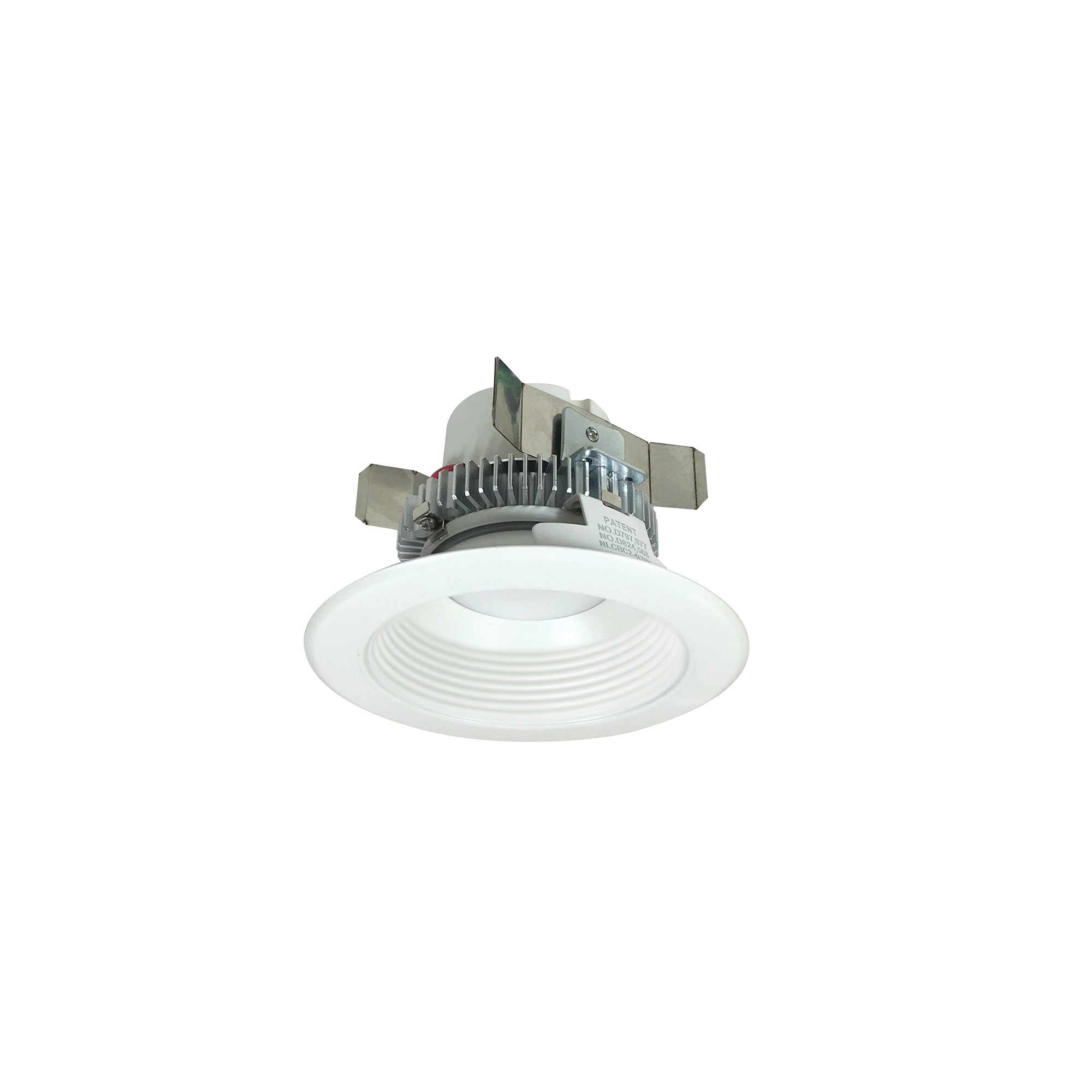 Nora Lighting NLCBC2-45235WW/ALE4 - Recessed - 4 Inch Cobalt Click LED Retrofit, Baffle, 750lm / 10W, 3500K, White Baffle / White Flange, 120V-277V input; Triac / ELV / 0-10V dimming