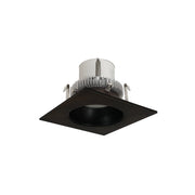 Nora Lighting NLCBC2-45327BZBZ/10 - Recessed - 4 Inch Cobalt Click LED Retrofit, Square Reflector with Round Aperture, 1000lm / 12W, 2700K, Bronze Reflector / Bronze Flange