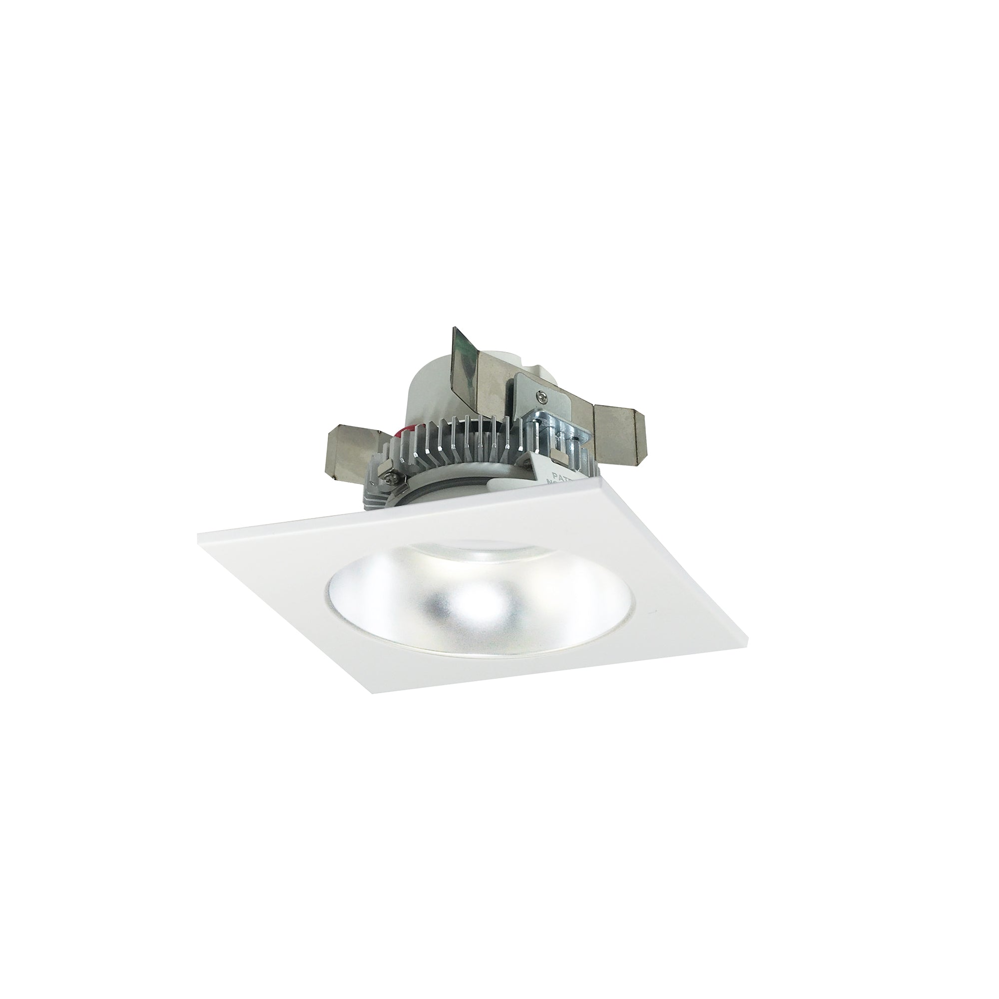 Nora Lighting NLCBC2-45330DW/A - Recessed - 4 Inch Cobalt Click LED Retrofit, Square Reflector with Round Aperture, 750lm / 10W, 3000K, Diffused Clear Reflector / White Flange