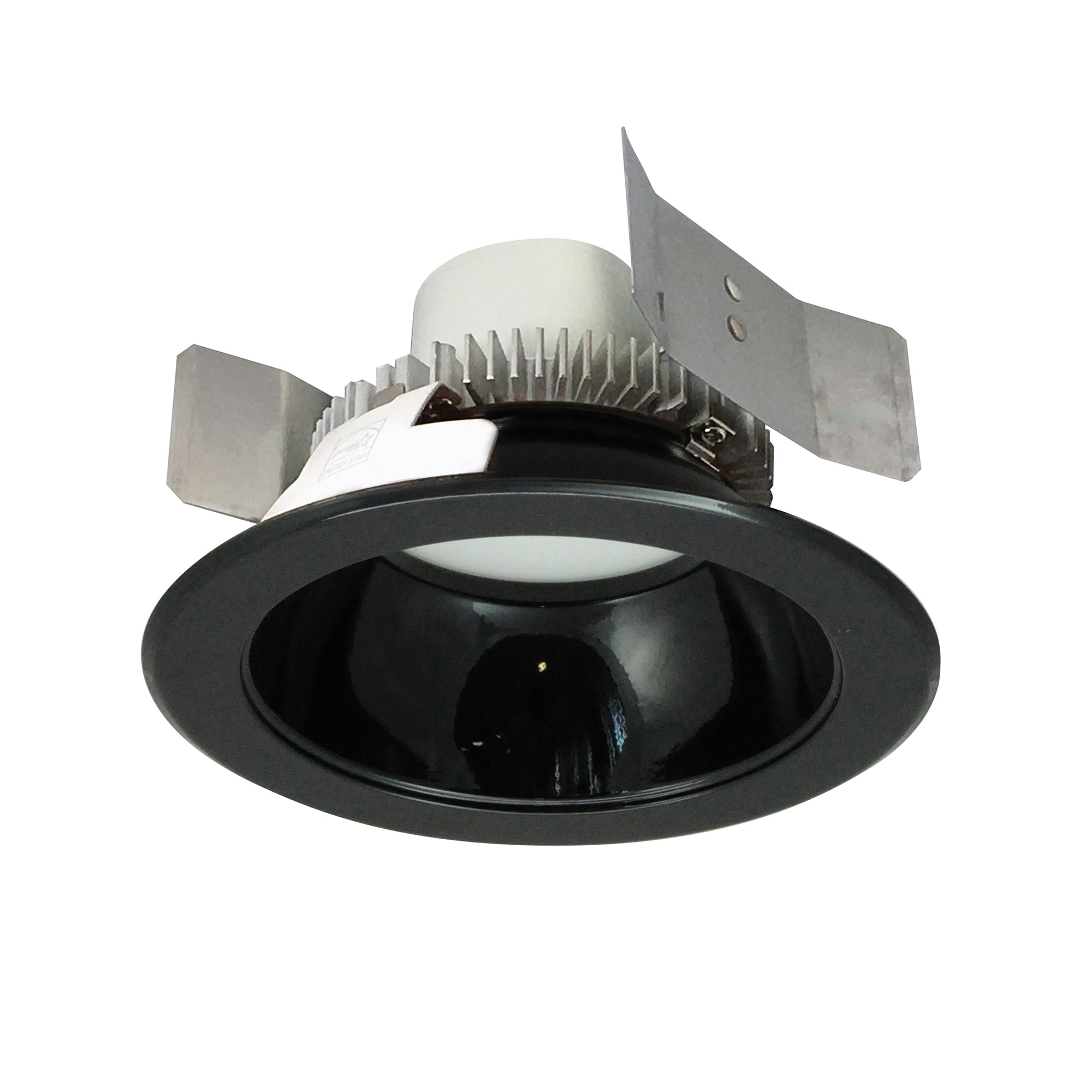 Nora Lighting NLCBC2-55130BB/10LE4EM - Recessed - 5 Inch Cobalt Click LED Retrofit, Round Reflector, 1000lm / 12W, 3000K, BLK Reflector / BLK Flange, 120V-277V input; Triac / ELV / 0-10V dimming, Pre-Wired for Emergency