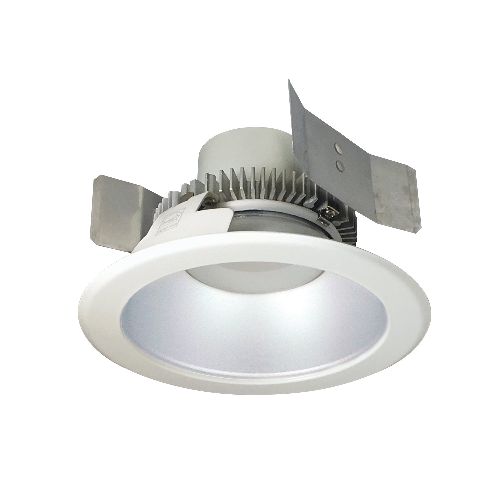 Nora Lighting NLCBC2-55140HZW/ALE4 - Recessed - 5 Inch Cobalt Click LED Retrofit, Round Reflector, 750lm / 10W, 4000K, Haze Reflector / White Flange, 120V-277V input; Triac / ELV / 0-10V dimming