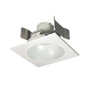 Nora Lighting NLCBC2-55335WW/ALE4 - Recessed - 5 Inch Cobalt Click LED Retrofit, Square Reflector with Round Aperture, 750lm / 10W, 3500K, White Reflector / White Flange, 120V-277V input; Triac / ELV / 0-10V dimming