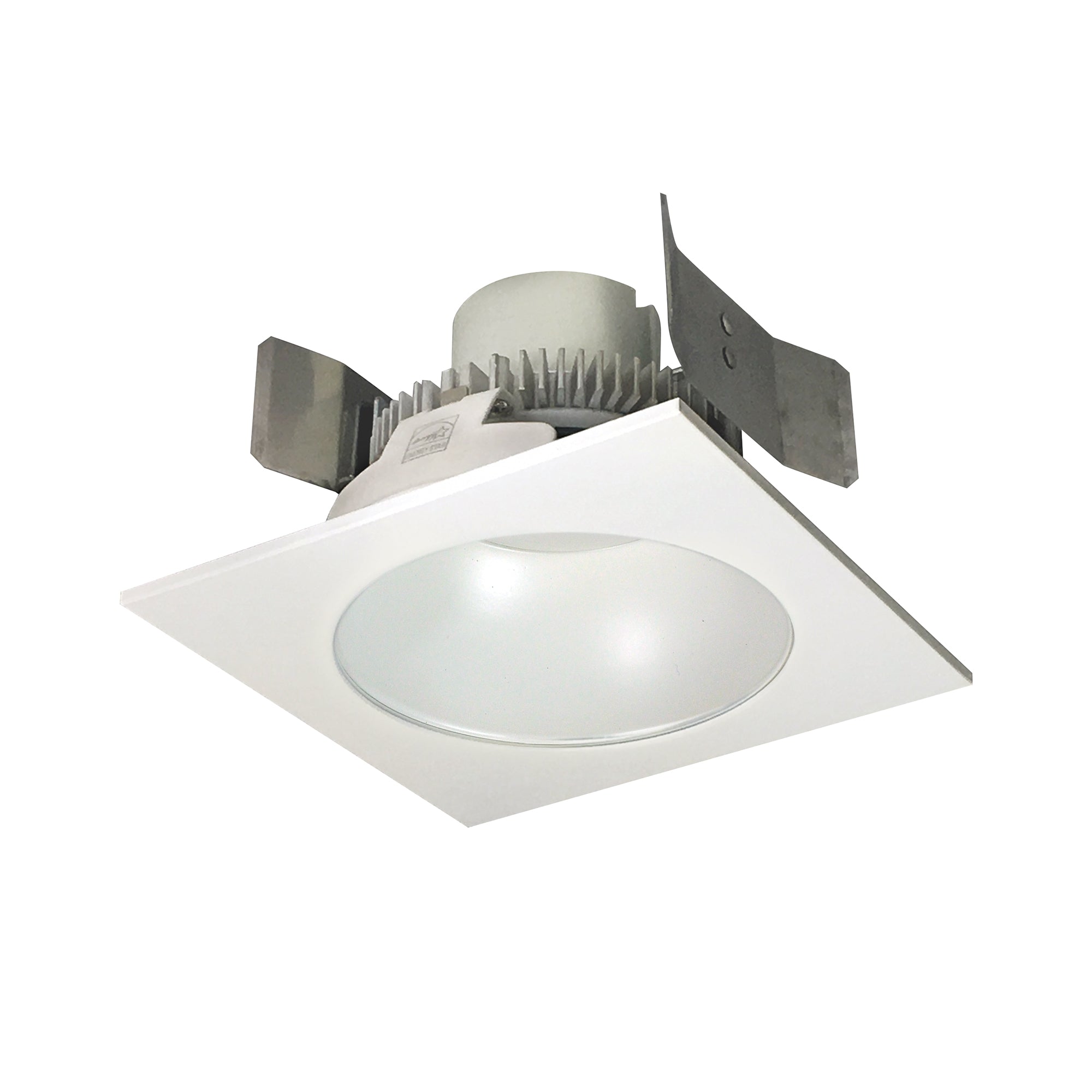 Nora Lighting NLCBC2-55340WW/A - Recessed - 5 Inch Cobalt Click LED Retrofit, Square Reflector with Round Aperture, 750lm / 10W, 4000K, White Reflector / White Flange