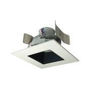 Nora Lighting NLCBC2-55635BW/ALE4 - Recessed - 5 Inch Cobalt Click LED Retrofit, Square Reflector, 750lm / 10W, 3500K, Black Reflector / White Flange, 120V-277V input; Triac / ELV / 0-10V dimming