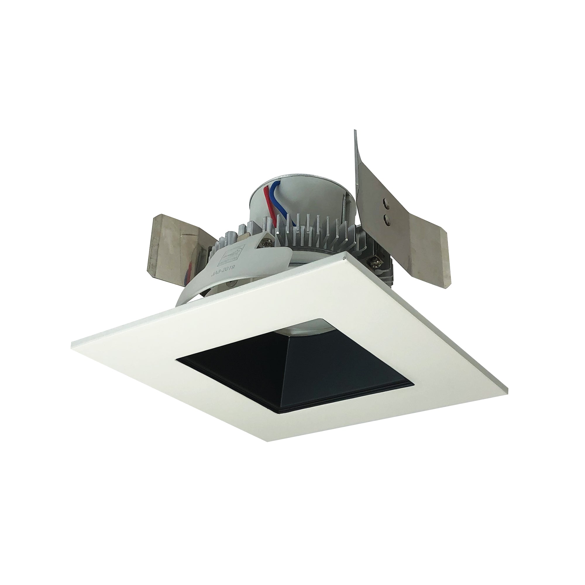 Nora Lighting NLCBC2-55640BW/10 - Recessed - 5 Inch Cobalt Click LED Retrofit, Square Reflector, 1000lm / 12W, 4000K, Black Reflector / White Flange