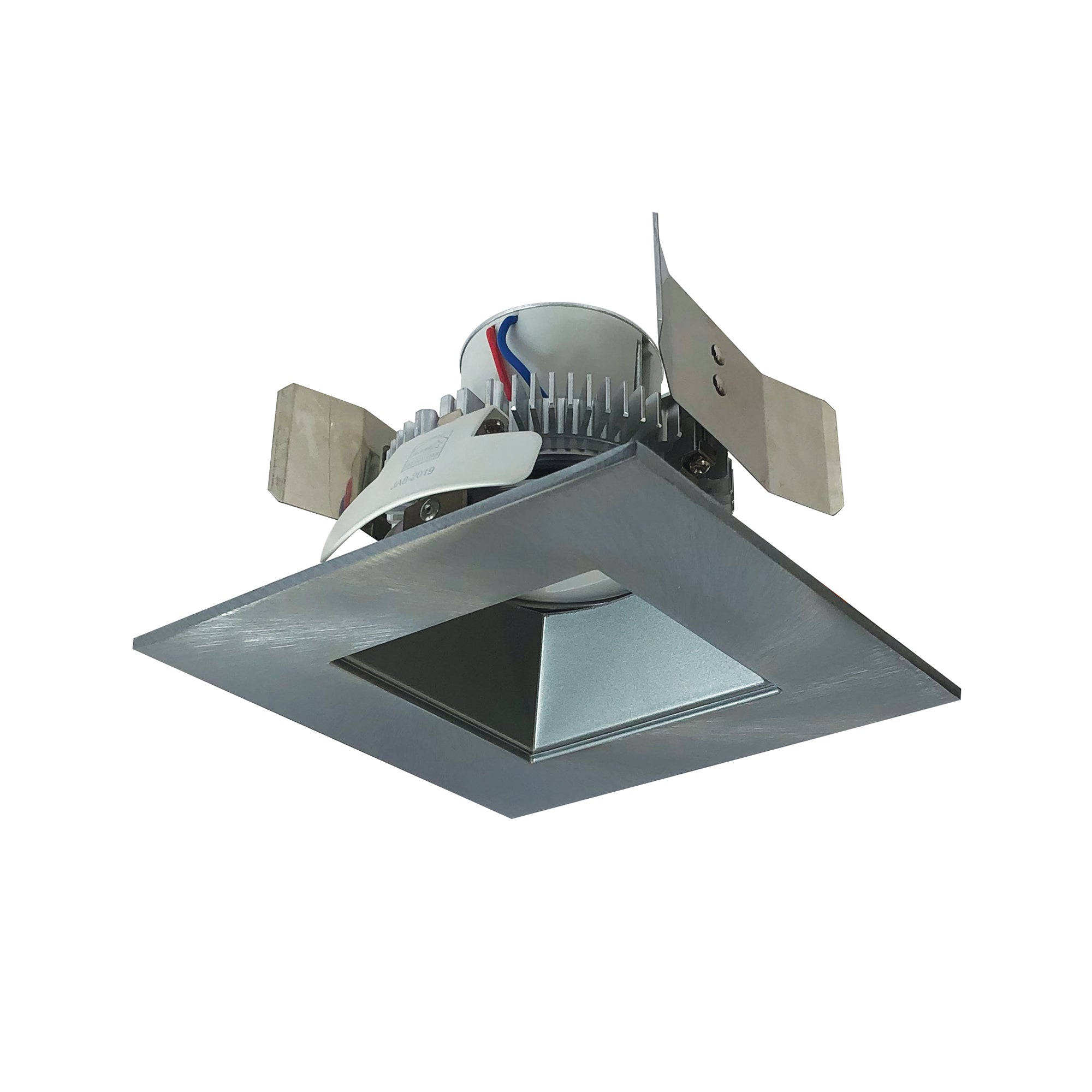 Nora Lighting NLCBC2-55627NN/ALE4 - Recessed - 5 Inch Cobalt Click LED Retrofit, Square Reflector, 750lm / 10W, 2700K, Natural Metal Reflector / Natural Metal Flange, 120V-277V input; Triac / ELV / 0-10V dimming