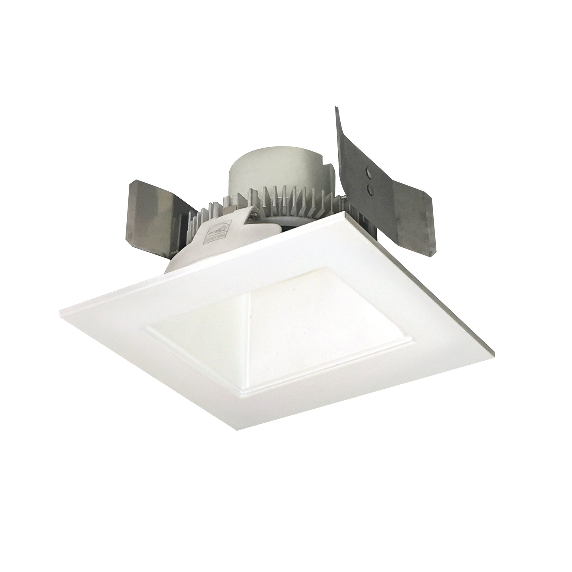 Nora Lighting NLCBC2-55640WW/10LE4 - Recessed - 5 Inch Cobalt Click LED Retrofit, Square Reflector, 1000lm / 12W, 4000K, White Reflector / White Flange, 120V-277V input; Triac / ELV / 0-10V dimming