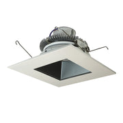Nora Lighting NLCBC2-65635PW/10LE4 - Recessed - 6 Inch Cobalt Click LED Retrofit, Square Reflector, 1000lm / 12W, 3500K, Pewter Reflector / White Flange, 120V-277V input; Triac / ELV / 0-10V dimming